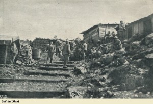 Una scena della Prima Guerra Mondiale tratta dalla Collezione Giampaolo Naticchioni.