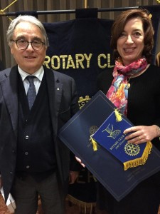 Rotary club di Terni, Giorgio Norcia e la dottoressa Rita Chiaverini